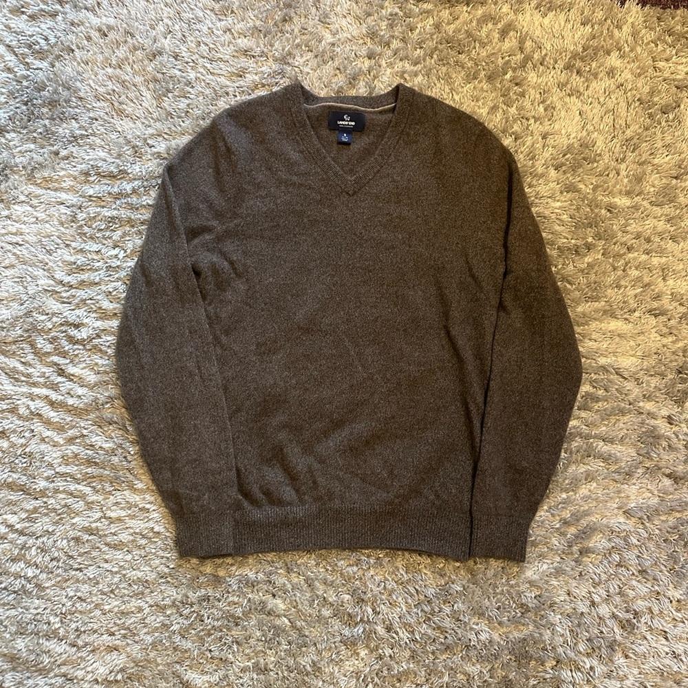 Lands' End Cashmere V-Neck sweater size small